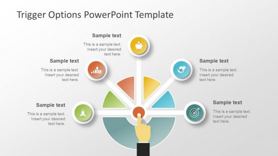 Five Trigger Options PowerPoint Template 