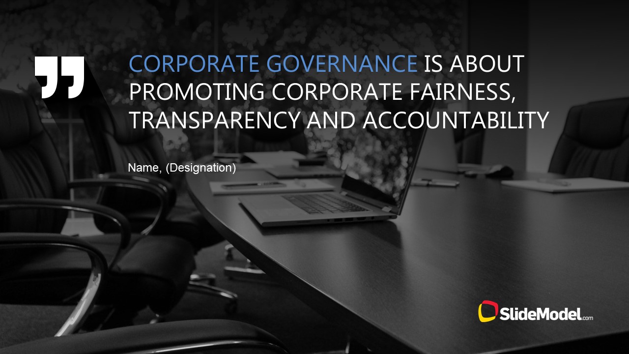 PPT Corporate Governance  Quote