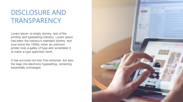 Slide for Disclosure of Transparency