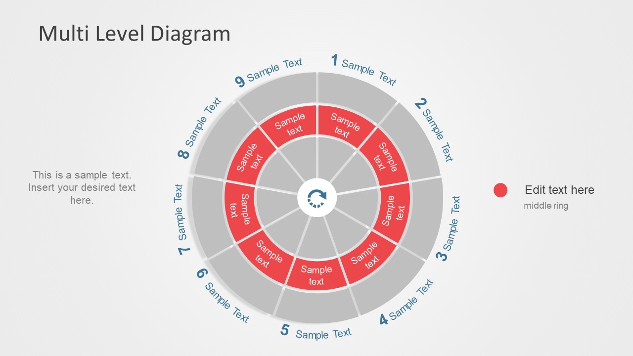 PowerPoint Diagram Phases Multilevel Editable