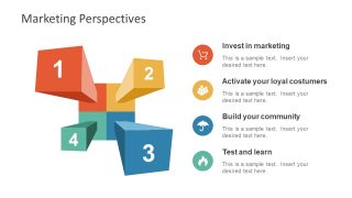 3D Diagram of Market Analysis Template