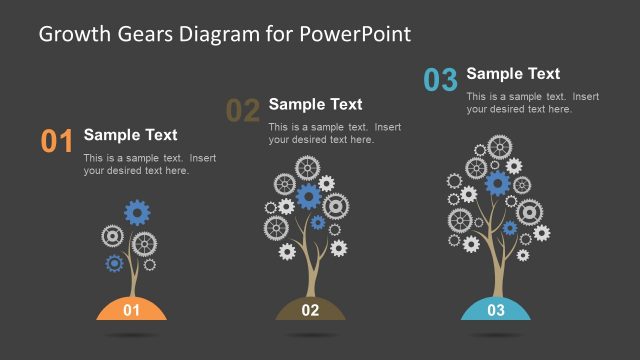 Diagram of Gear Clipart in PowerPoint