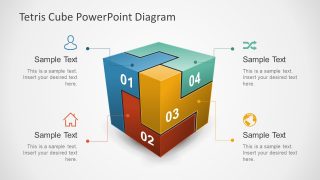 Colorful Rubik Cube Template