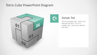 4 Step Tetris Cube Diagram Slide