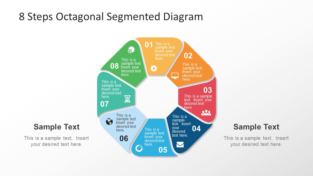 Infographic Template of 8 Steps Octagonal