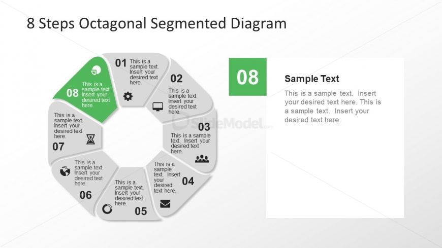 Pie Chart Icon Template Presentation