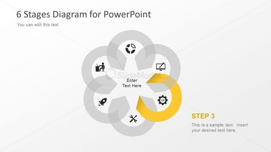 Flower Design PowerPoint Diagram