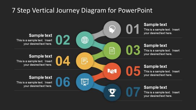 7 Step Vertical PowerPoint Diagram