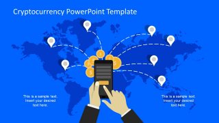 World Map Background and Digital Currency