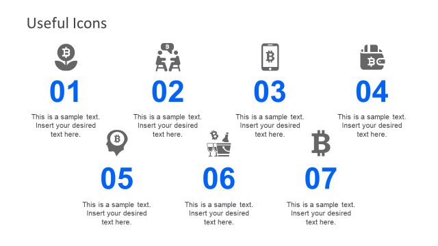 Useful Icons of PowerPoint for Digital Currency