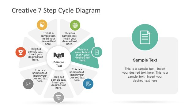 Seven Segment Circular Flow PowerPoint