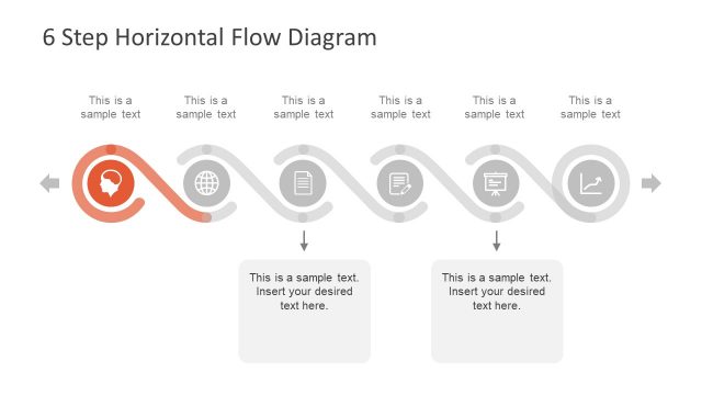 Colorful Process Flow Diagram Slide