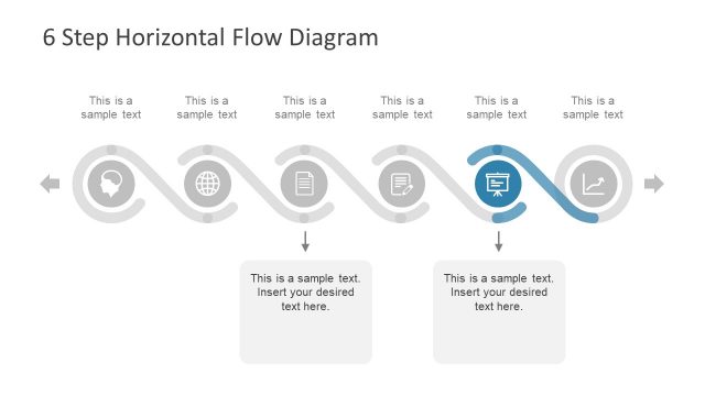 Slide of 6 Step Process Diagram