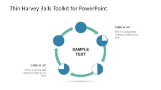 Thin Harvey Balls Shapes Cycle Diagram