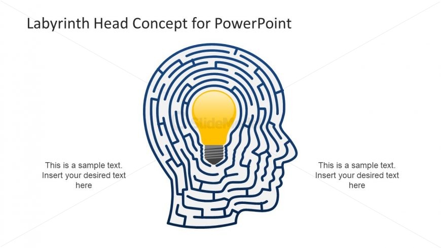 Bulb Shape Clipart Slide Human Head Silhouette