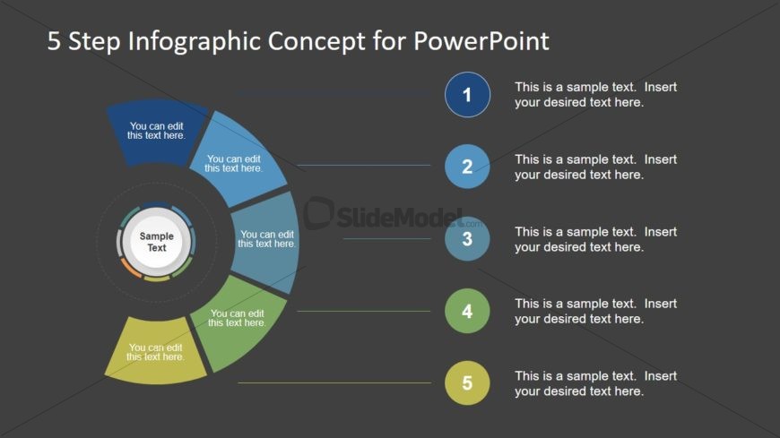 Circular Agenda PowerPoint Diagram