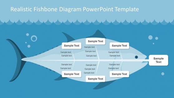 Realistic Fishbone Diagram Template for PowerPoint