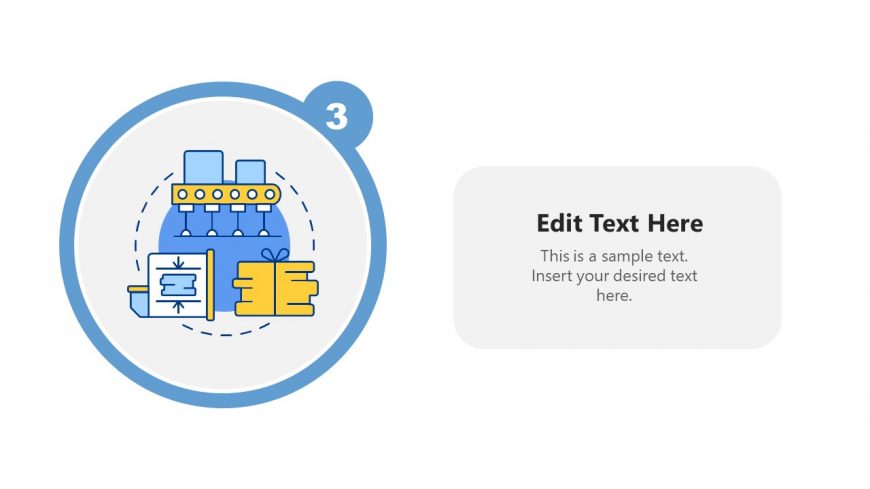 Editable 5-Step Infographic Template Slide for PPT