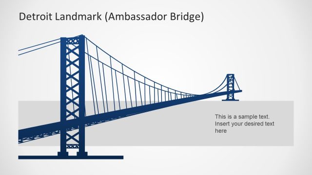 Ambassador Bridge Template of Detroit