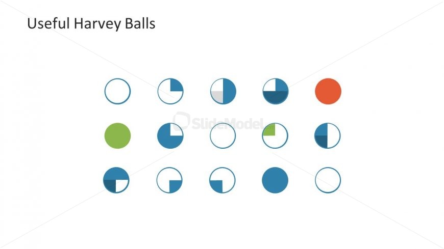 Useful Slide of Harvey Balls - SlideModel