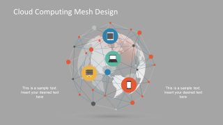 Illustration of Global Networking and Cloud