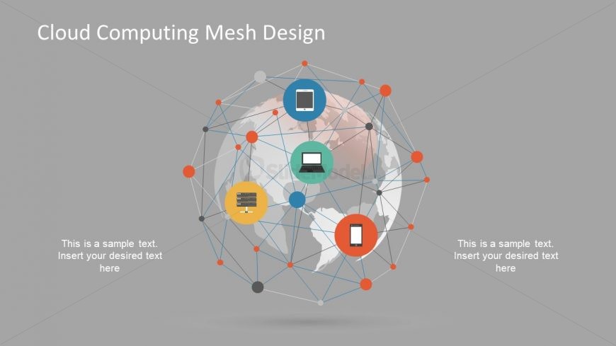 Illustration of Global Networking and Cloud