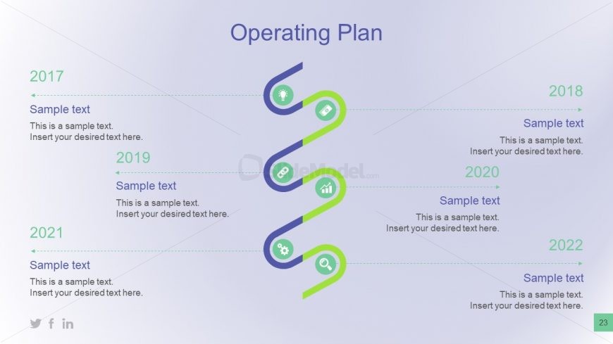 Infographic Vertical Timeline for Planning