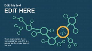 Connecting Nodes Template of Network