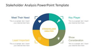 Infographic Template Circular Shape Matrix