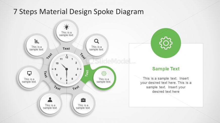 Creative Infographics Slide Gear Icon