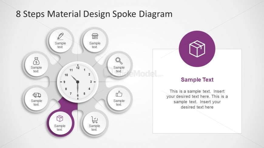 Template of Useful Infographic in Spoke Diagram