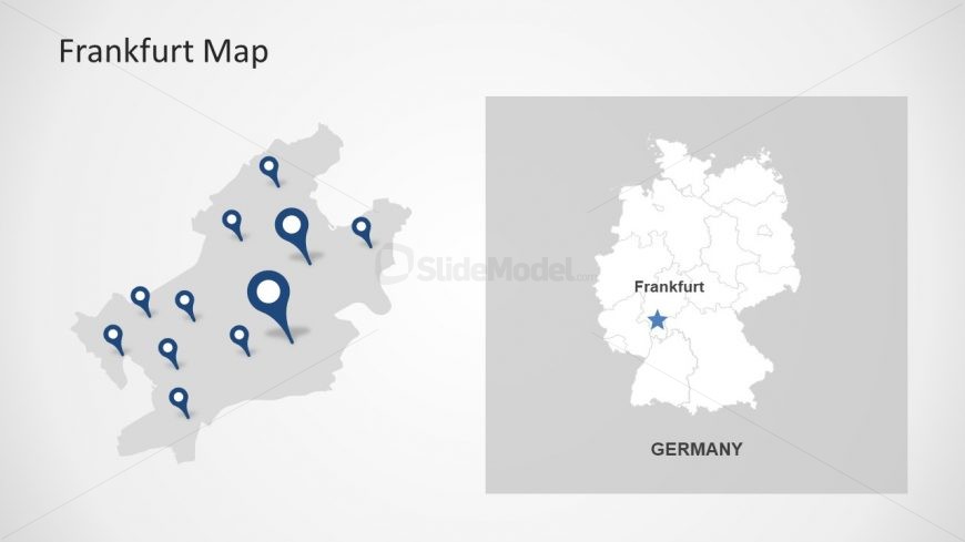 Editable Template of Location Markers on Map