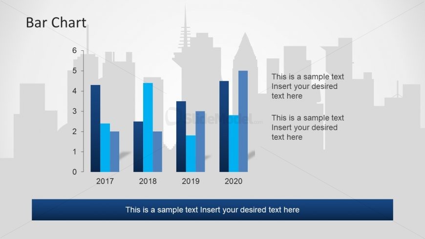 Frankfurt Background Template Bar Chart