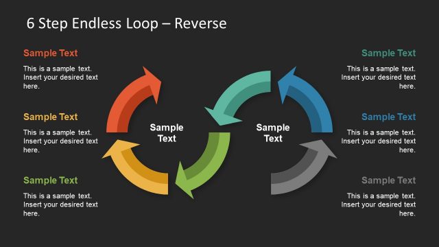Customer Journey in Infinite Loop Diagram Slide