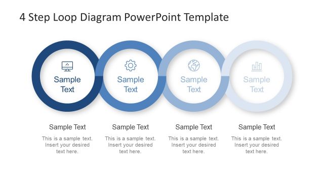 4 Step Loop Diagram PowerPoint Template