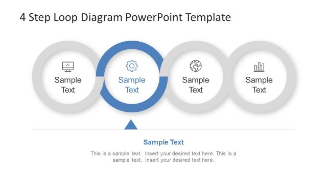 Blue Theme Loop Diagram PPT