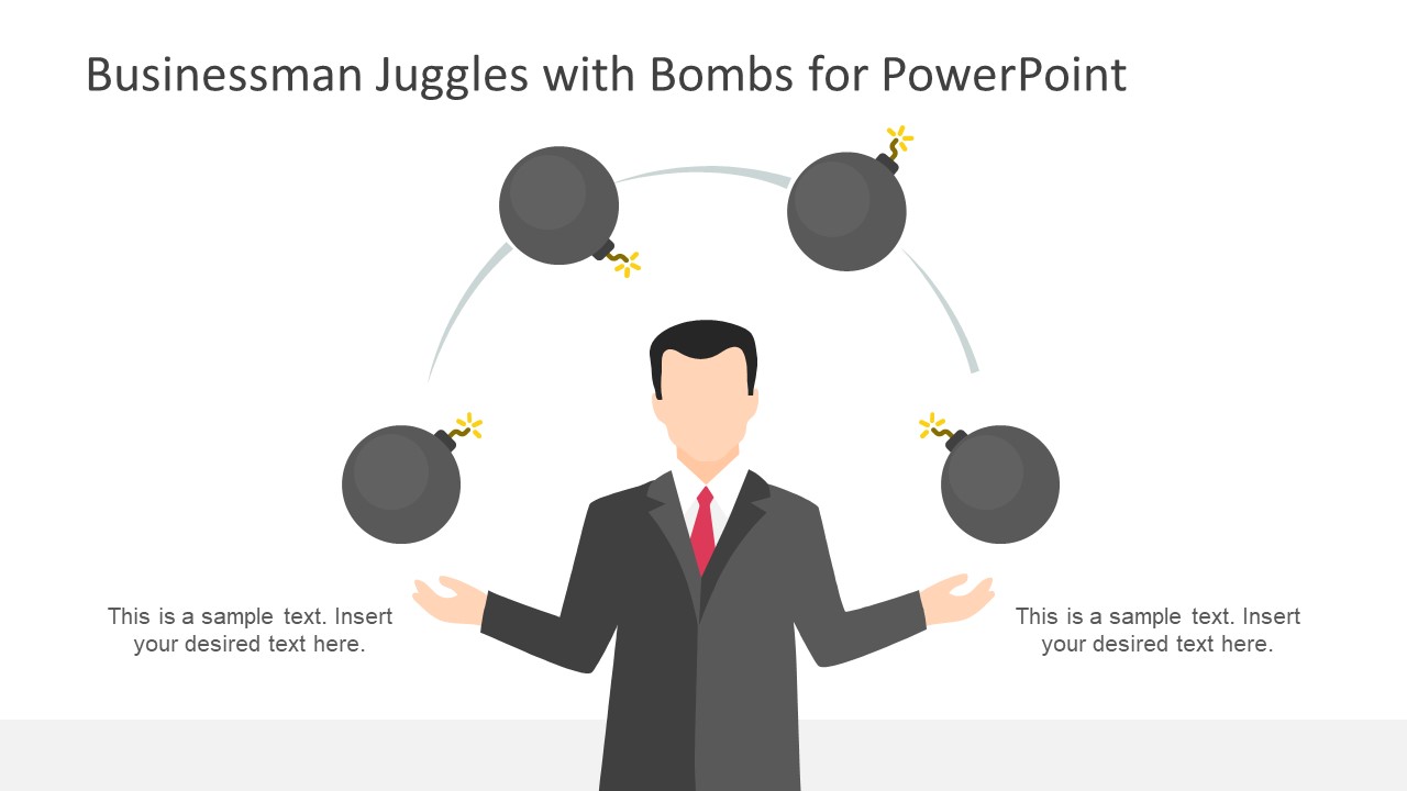 Editable PowerPoint of Juggling Bombs