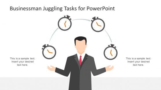 Stop Watch Icons Juggling PowerPoint