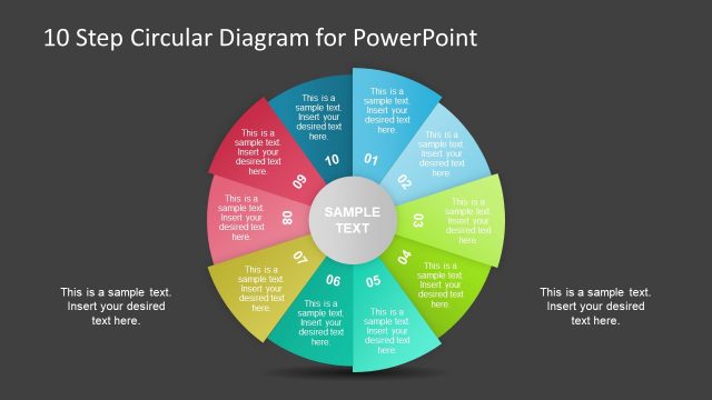 10 Step PowerPoint Circular Diagram