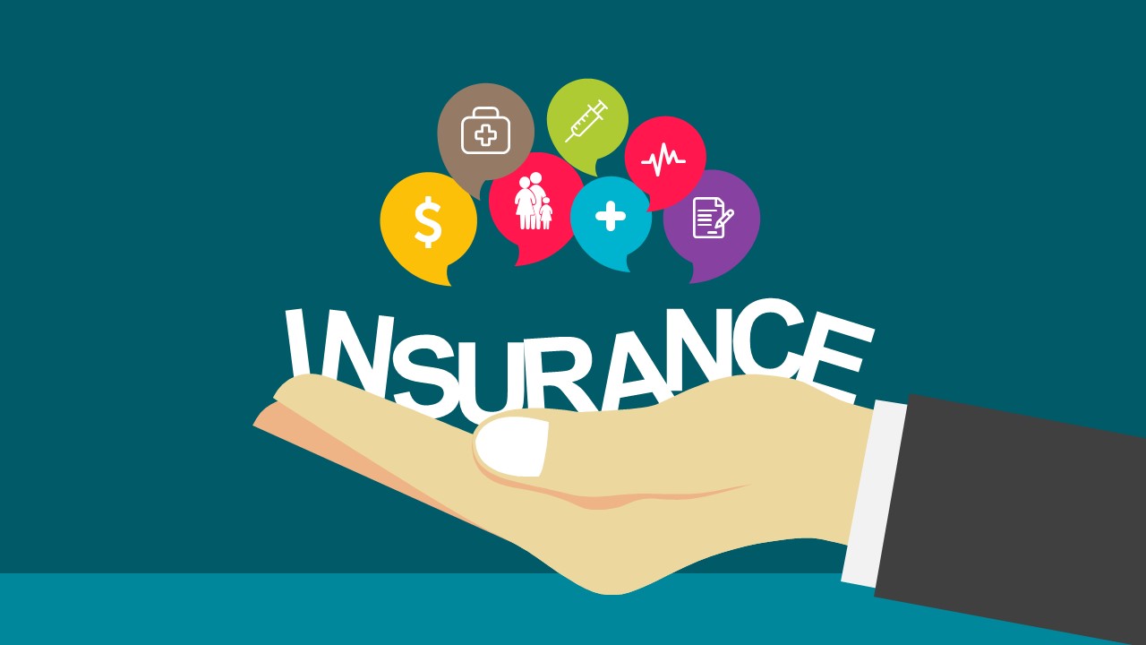 Illustration of Insurance Service PPT - SlideModel