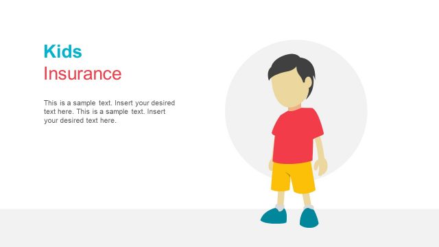 Kids Insurance Vector PowerPoint