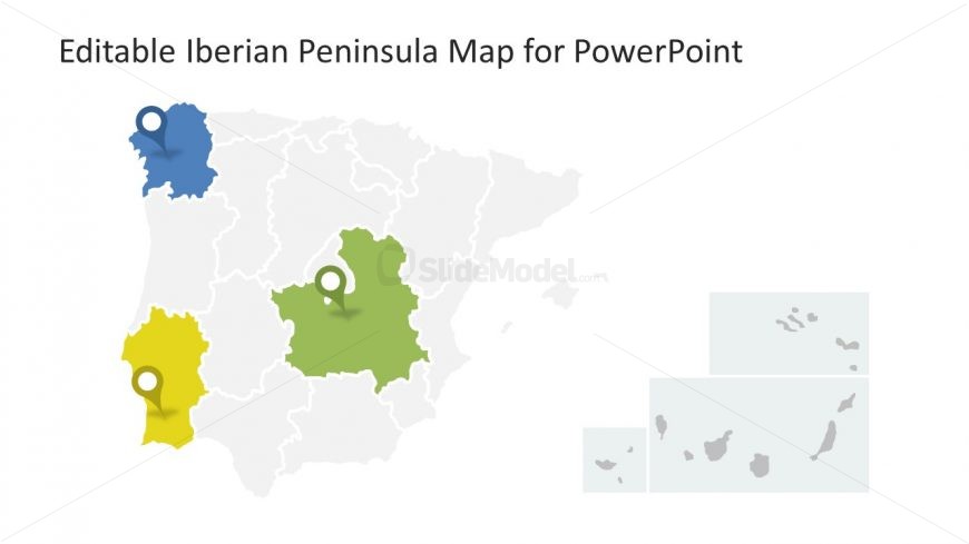 Iberian Peninsula of Three Countries