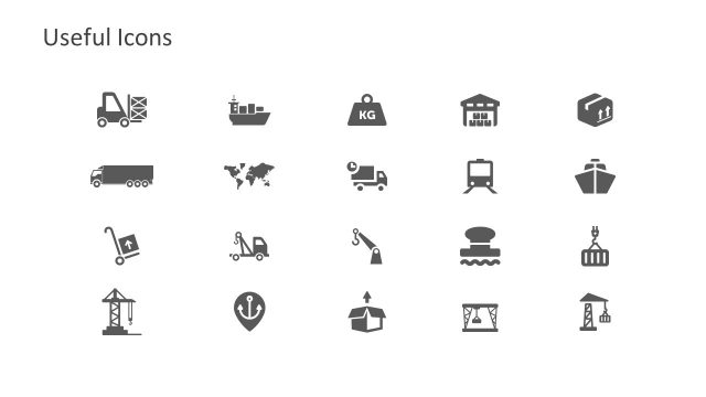 Useful PowerPoint of Port Industry Icons