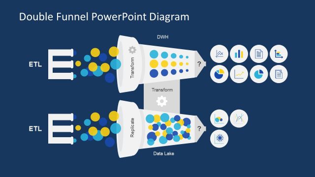 Double Funnel PowerPoint Diagram