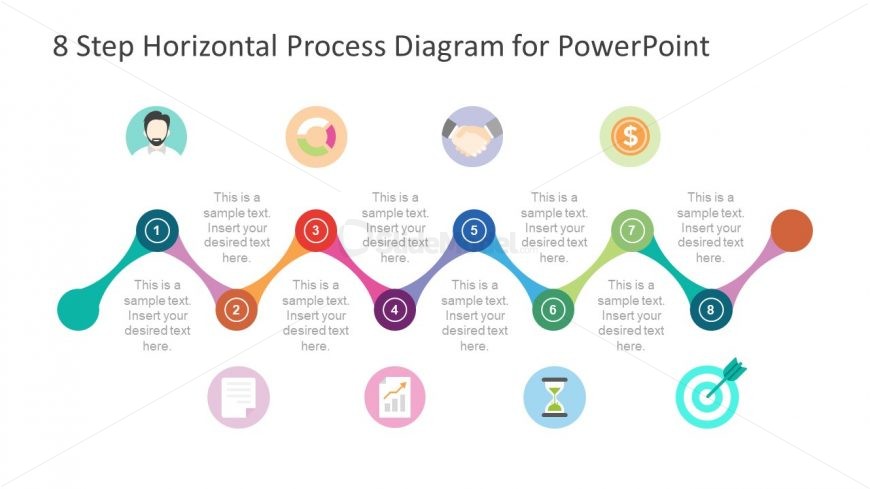 8 Step Diagram Template of Illustrations