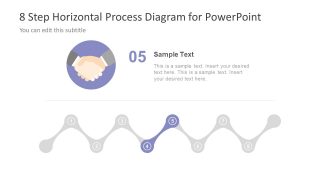 Hand Shaking Icon Process Flow Diagram