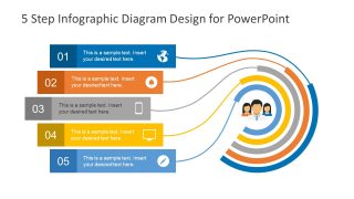 5 Step Diagram Process Cycle PPT