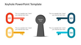 Diagram Template of 4 Step Key Segments