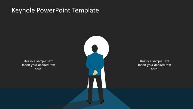 Opportunity Slide Template Keyhole Illustration