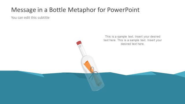 Editable Shapes of PowerPoint Bottle Message